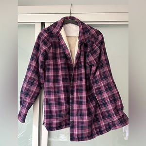 LL Bean fleece lined flannel